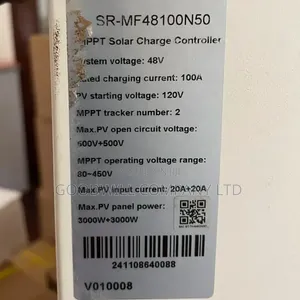 100a 12v/24v/36v/48v Srne Solar Charge Controller