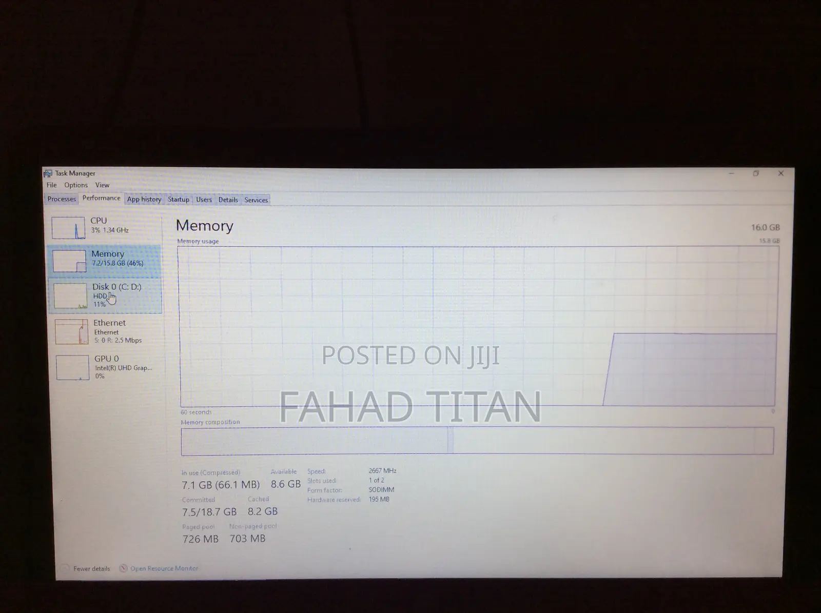 Laptop HP 15 16GB Intel Core i3 HDD 1T