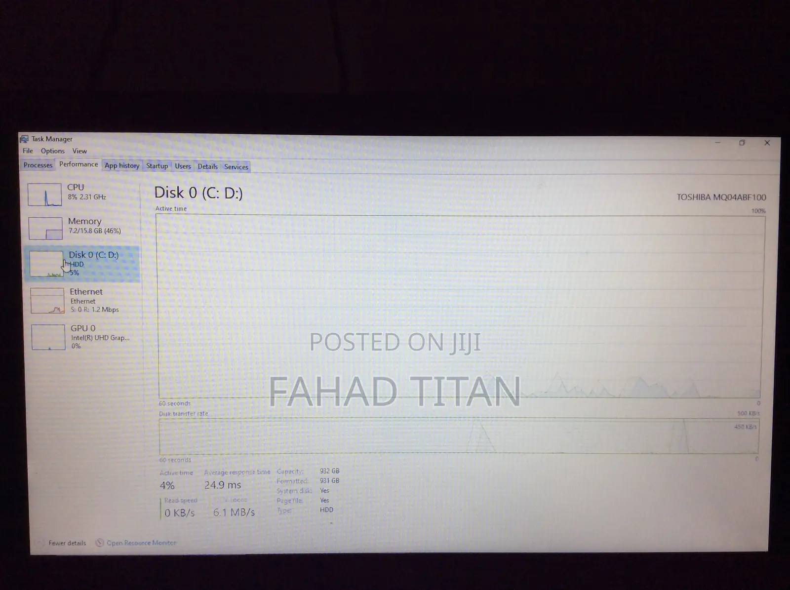 Laptop HP 15 16GB Intel Core i3 HDD 1T