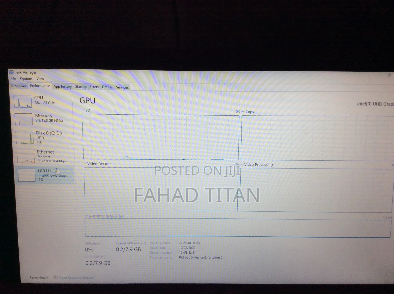Laptop HP 15 16GB Intel Core i3 HDD 1T