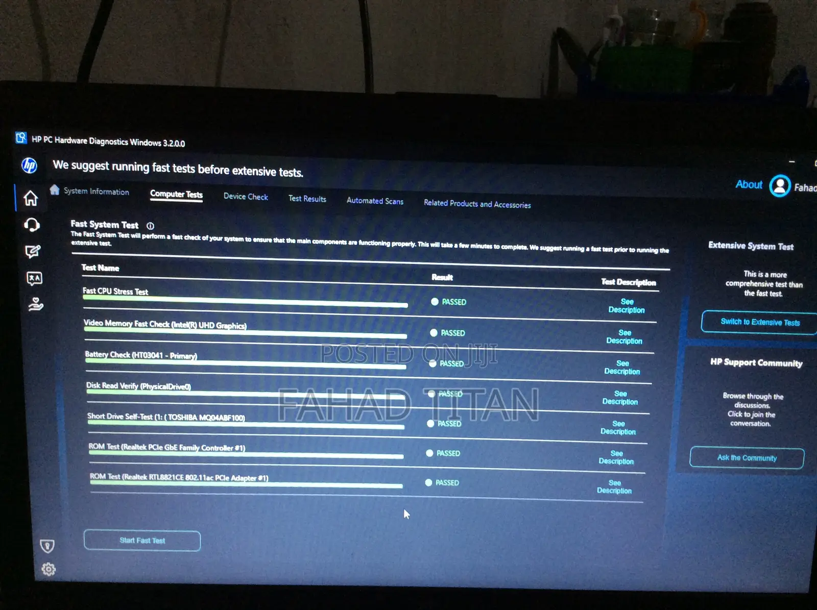 Laptop HP 15 16GB Intel Core i3 HDD 1T