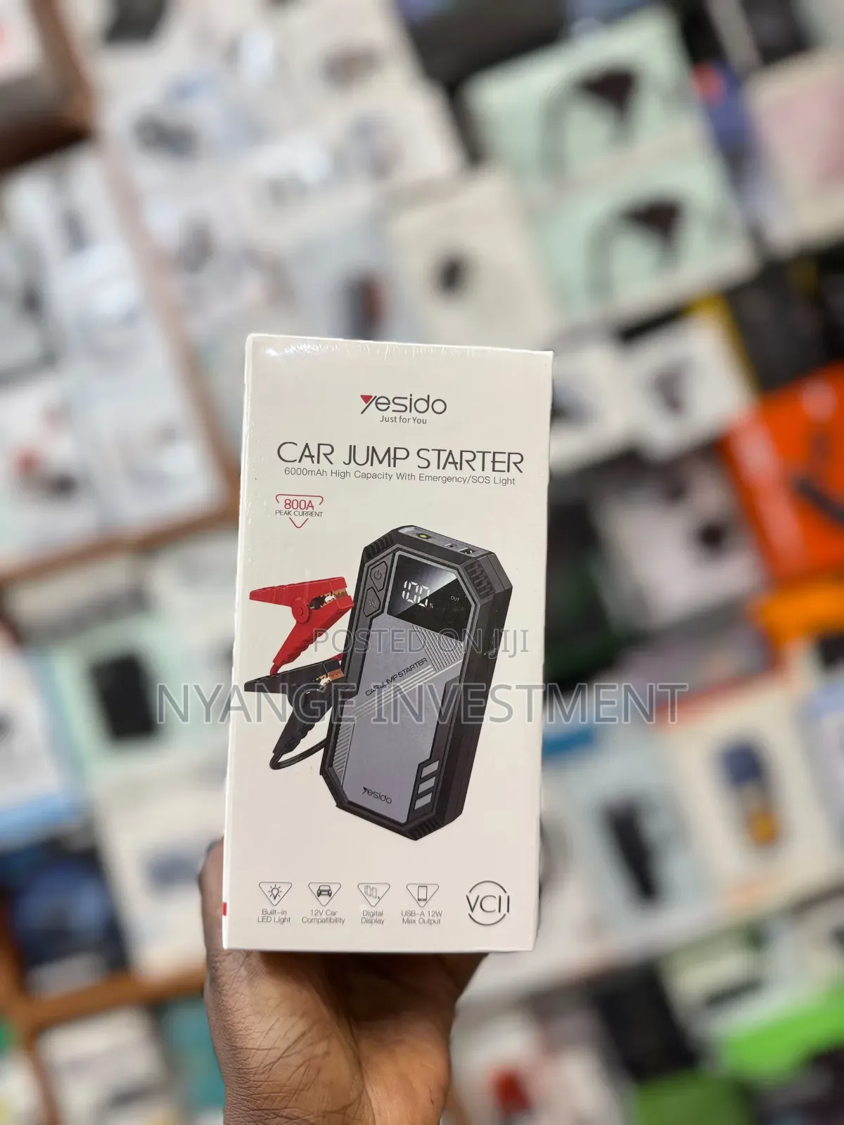 Yesido VC11 6000mAh Car Jump Starter Portable Power Bank