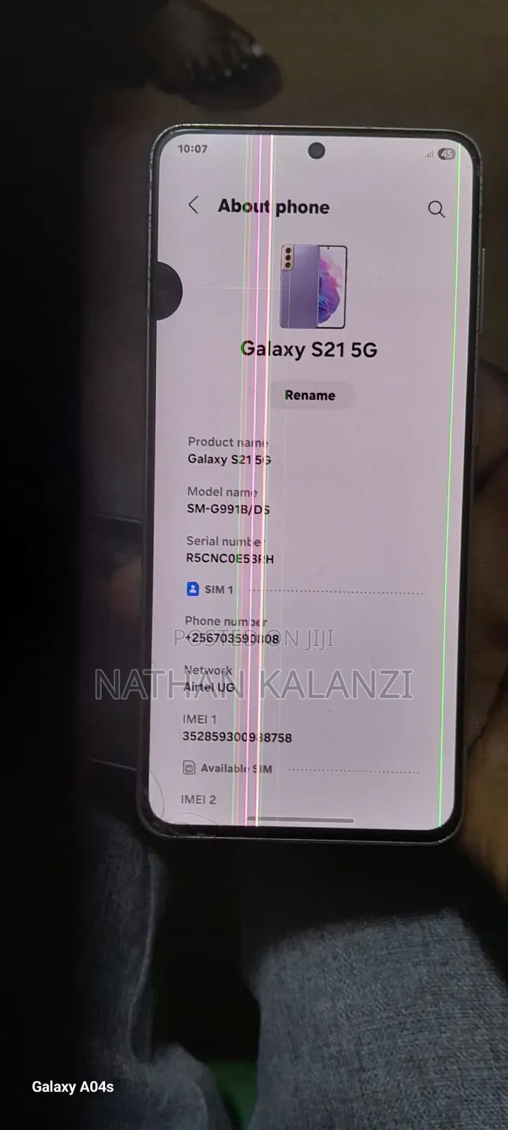 Samsung Galaxy S21 5G 128 GB Purple