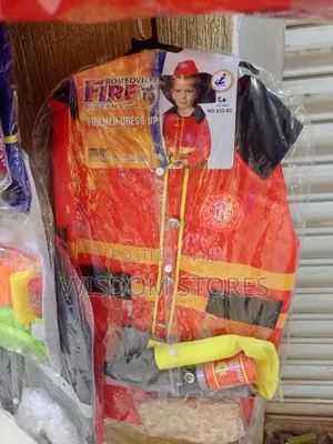 Children's Firefighter Dress-Up Costume Set.