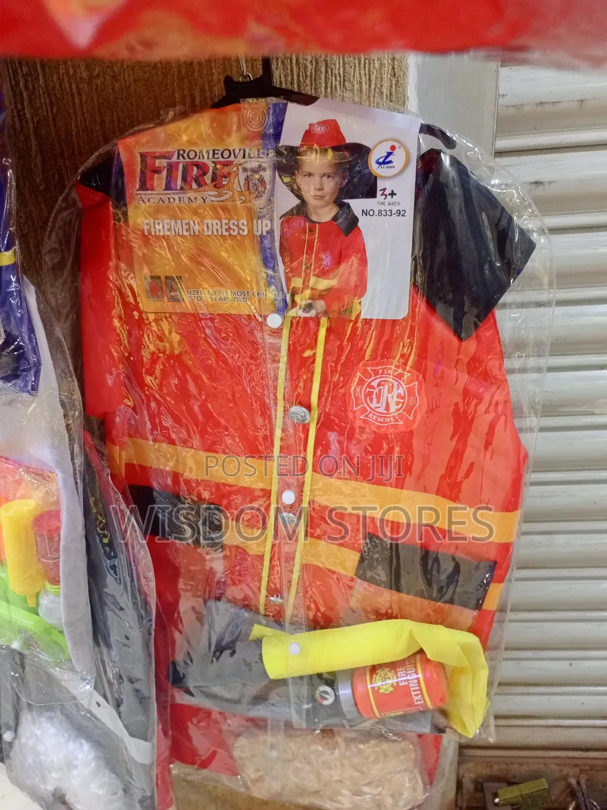 Children's Firefighter Dress-Up Costume Set.