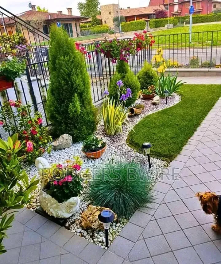 Compound Designing,landscaping and Artwork This Beautifies Thecompound