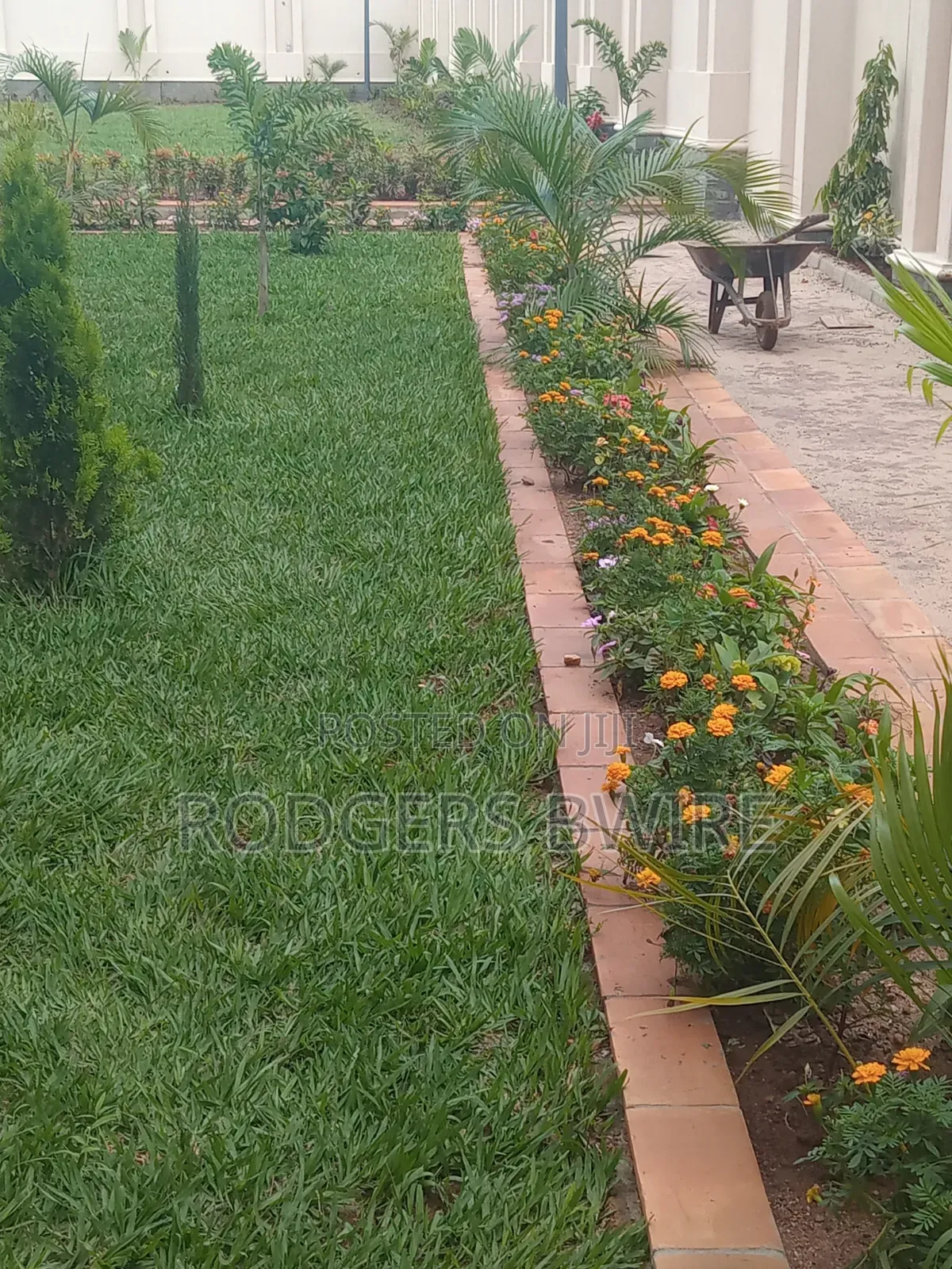 Compound Designing,landscaping and Artwork This Beautifies Thecompound