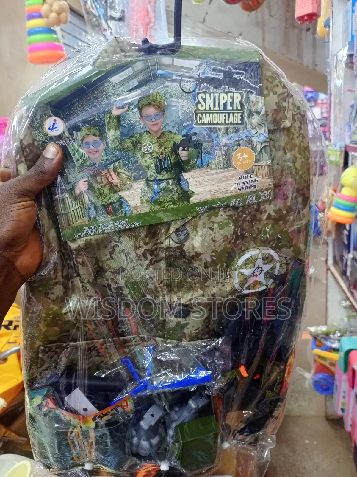 Sniper Camouflage Children Dress-Up Role Play Set.