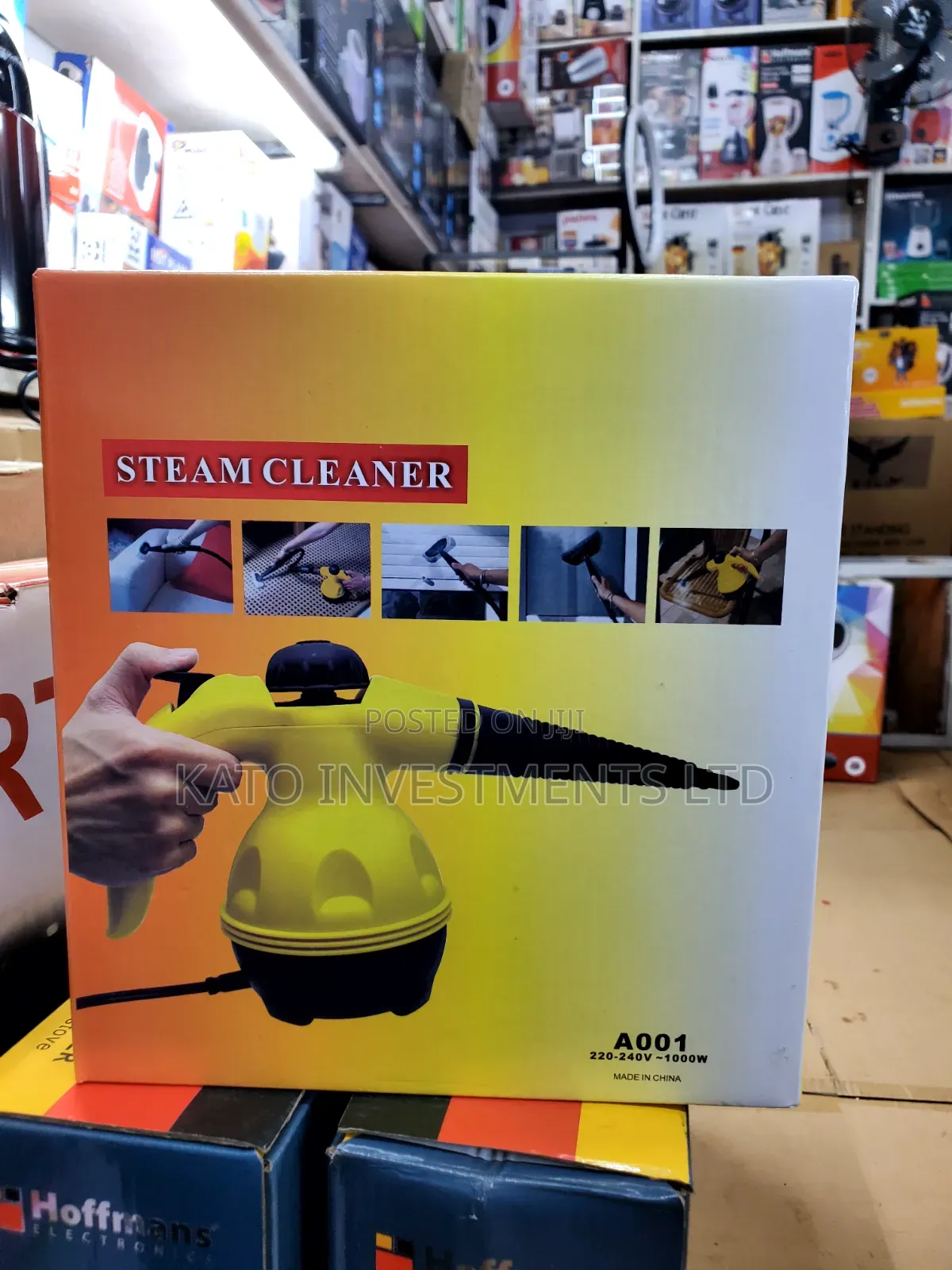 A001 Handheld Steam Cleaner, a 1000W Multi-Purpose Cleaning Device.