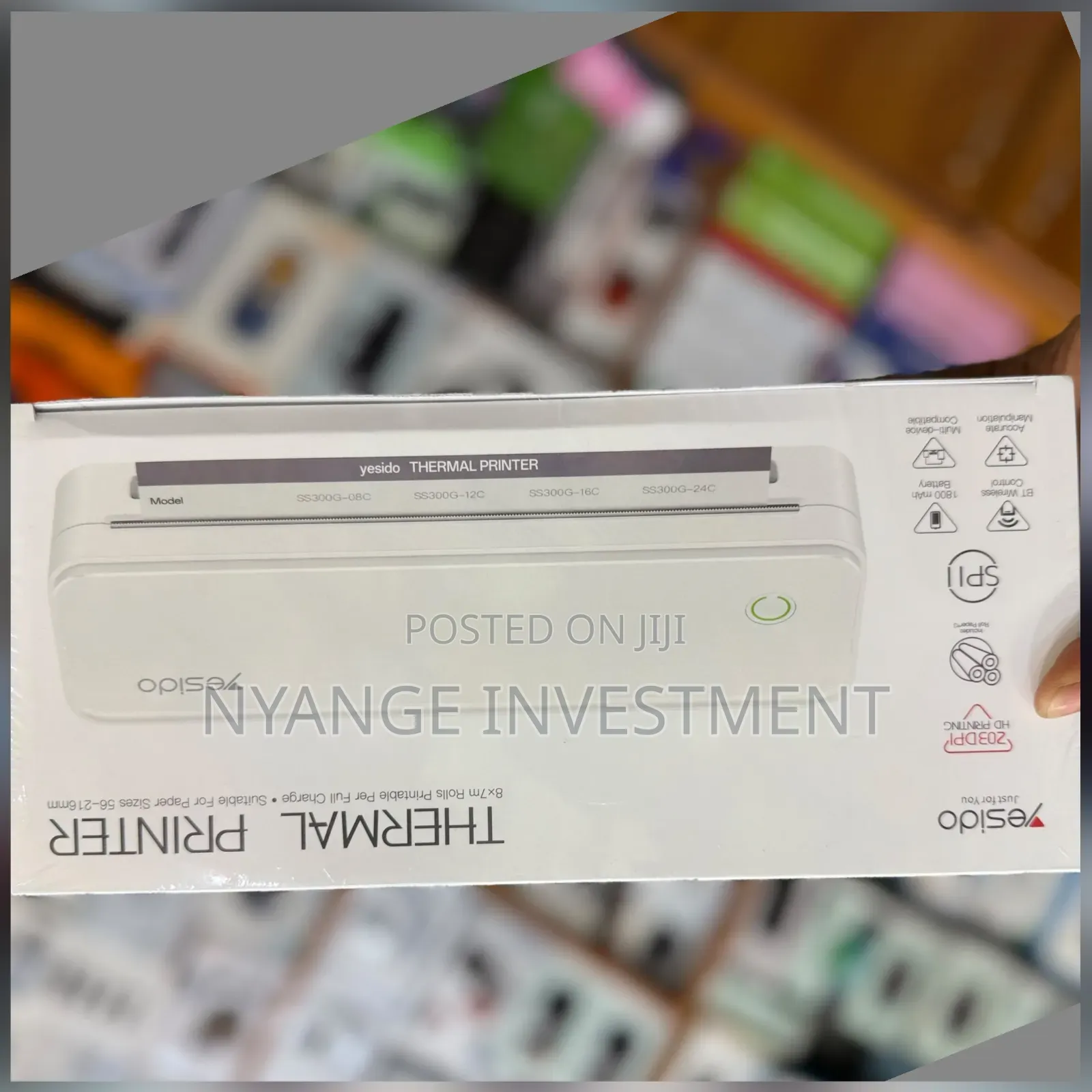 Yesido Rechargeable Thermal Printer. Yesido Mobile Thermal Printer