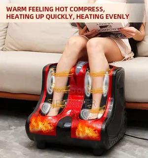 Kneading Rolling Vibration Heating Foot Calf Leg Massager.