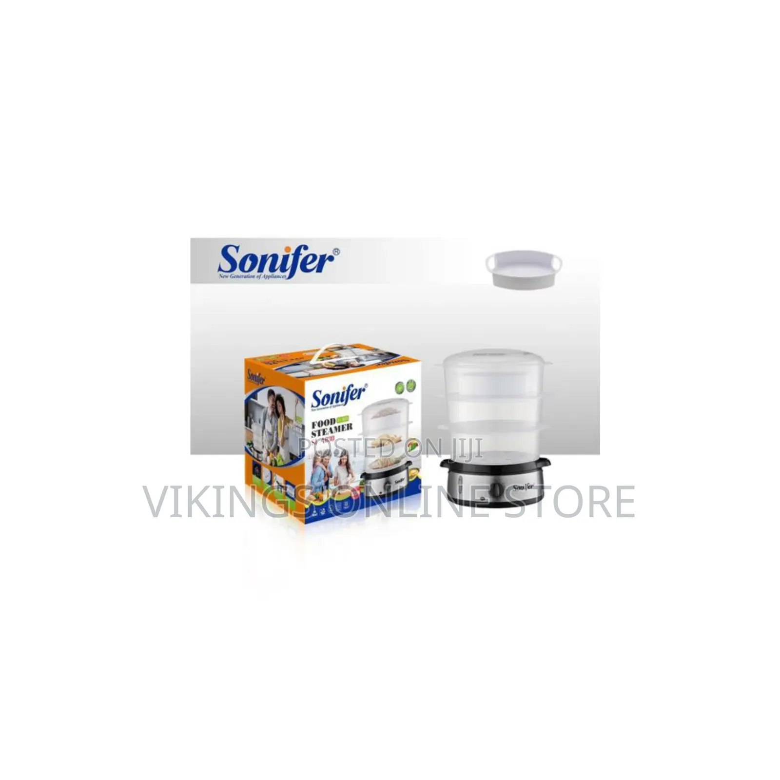 Sonifer Electric Food Steamer for Cooking, 3 Tiers Vegetable Steamer