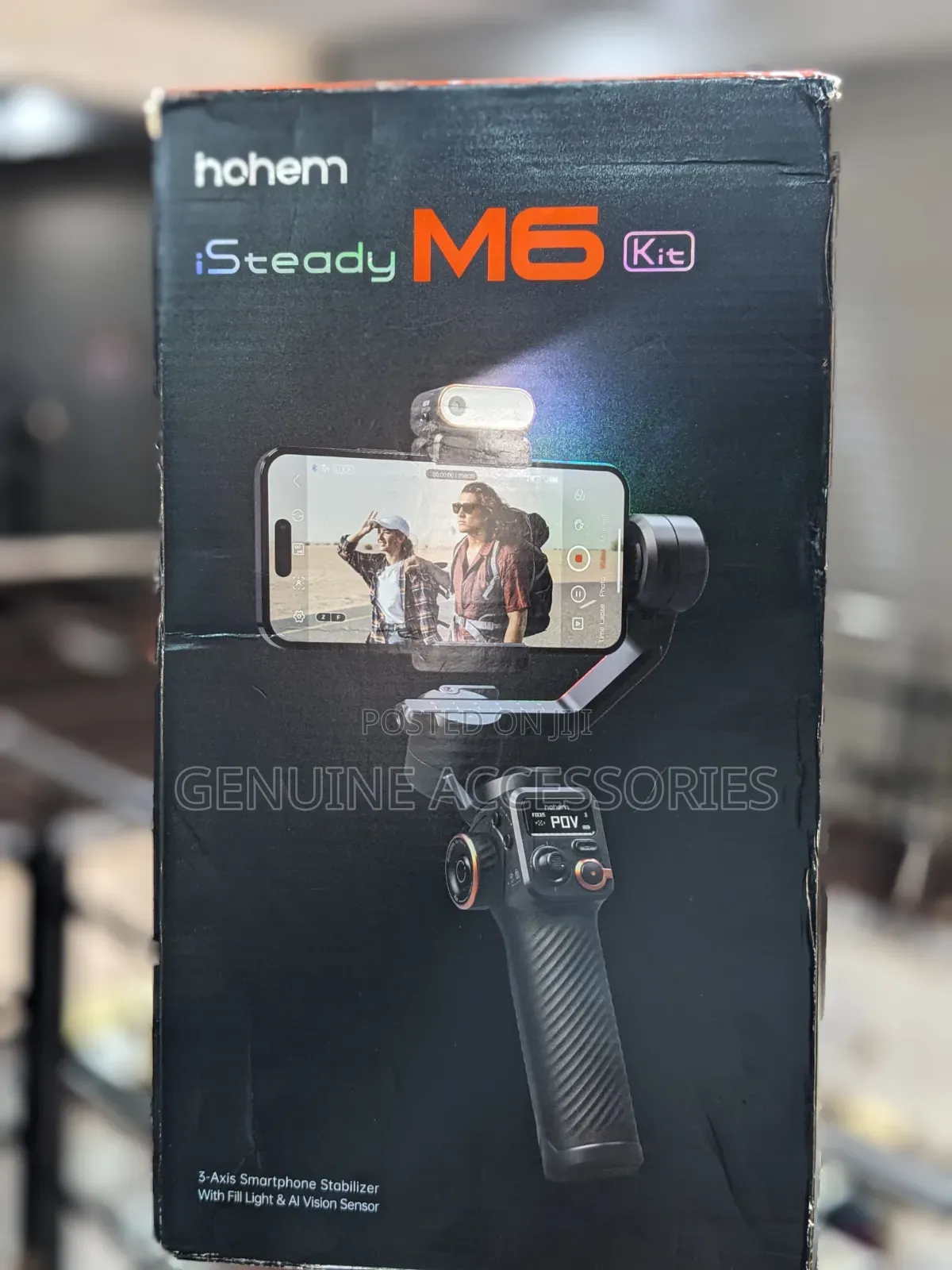 Hohem M6 Gimbal With Fill Light and Aİ Sensor for Phones and Cameras