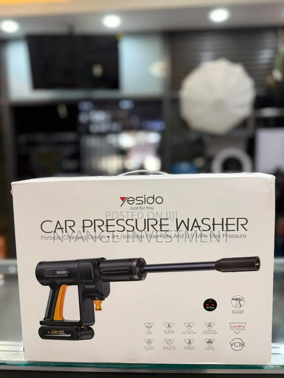 Yesido VC18 Portable Car Pressure Washer Cordless Power Washer