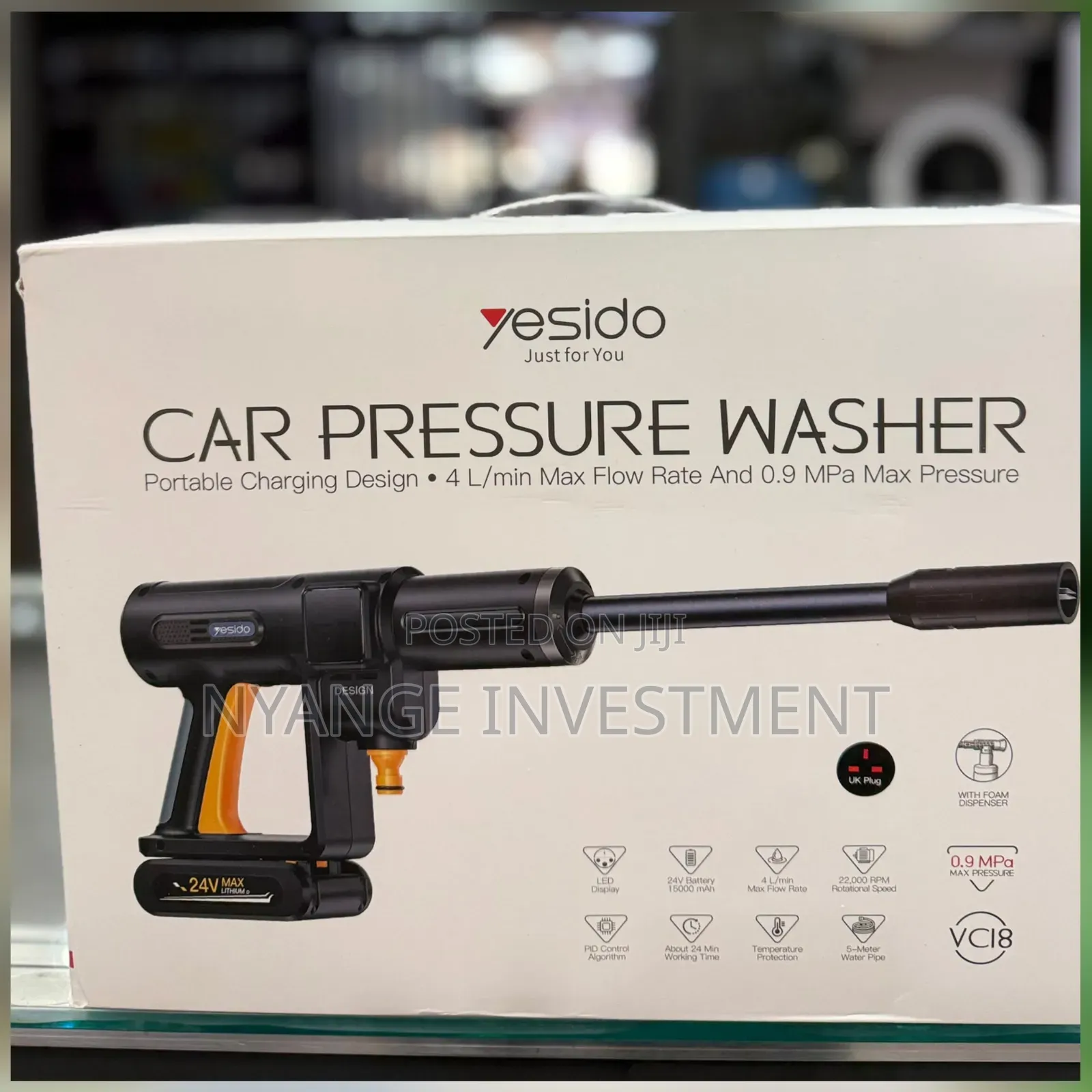 Yesido VC18 Portable Car Pressure Washer Cordless Power Washer