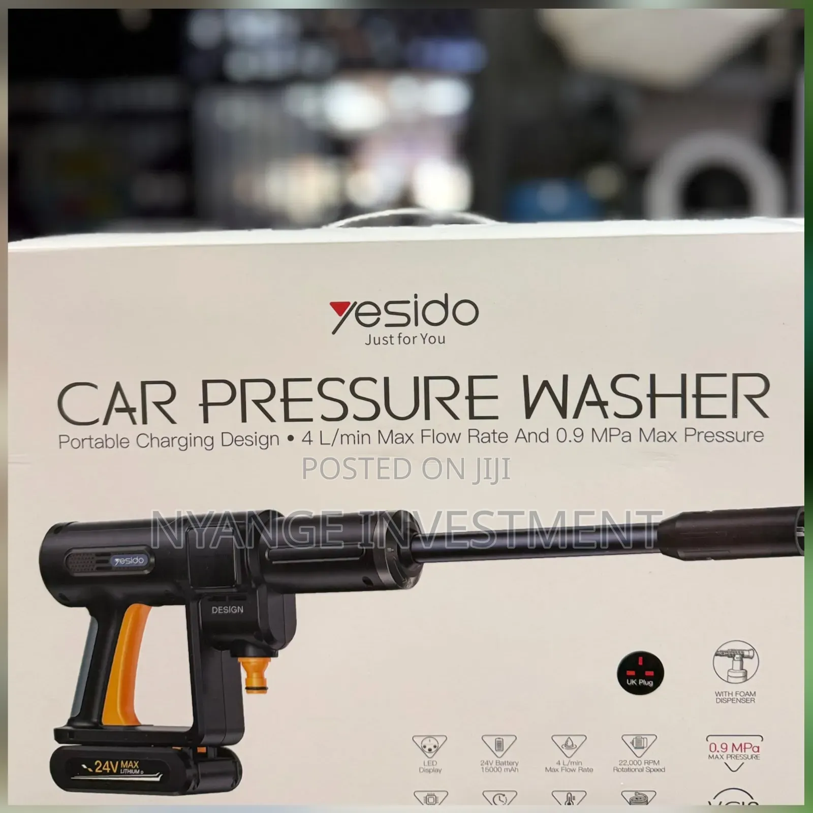 Yesido VC18 Portable Car Pressure Washer Cordless Power Washer