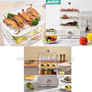 Avinas 3 Layer 16L Electric Food Cooking Steamer Pot With Display