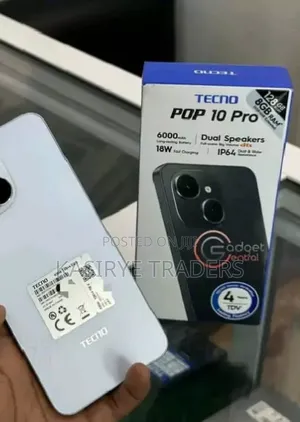 New Tecno Pop 10 Pro 128 GB White