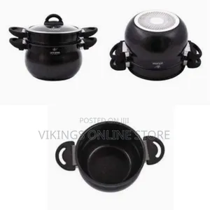 Life Smile 15L, 2 Section Granite Coated Stock Pot Saucepan Steamer