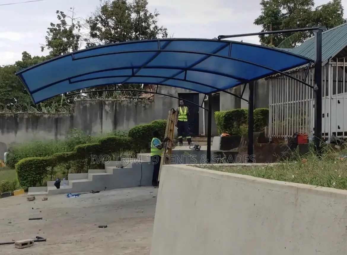 A Modern Curved Canopy Carport
