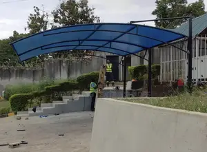 A Modern Curved Canopy Carport