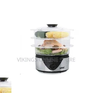 3 Tier Electric Food Cooking Steamer Pot With Display, Timer Function