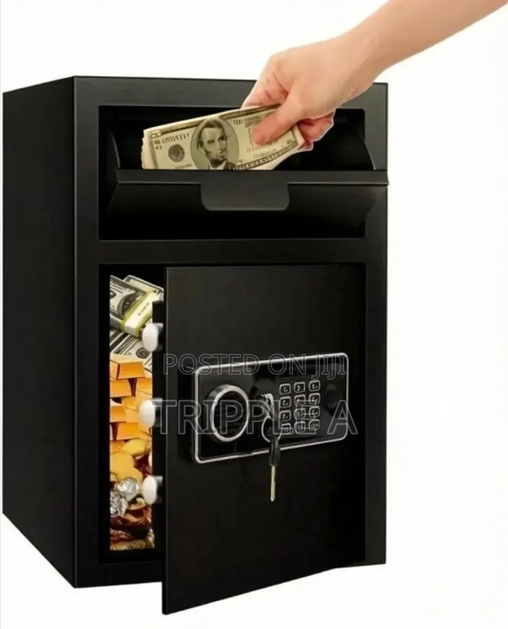 Electronic Depository Safe With Drop Slot