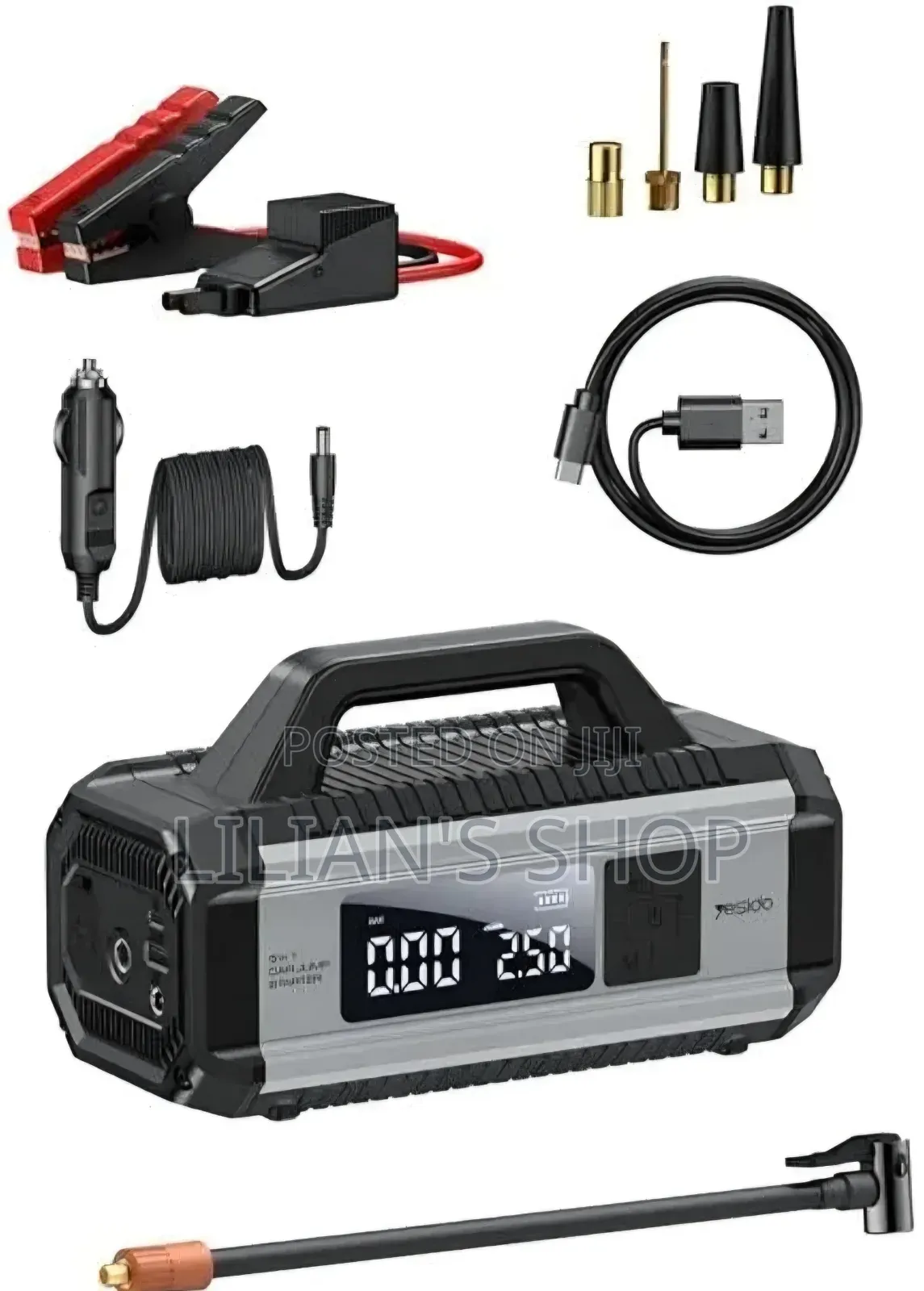 YESIDO VC13 5 in 1 Car Jump Starter 150PSI Tire Inflator Pump