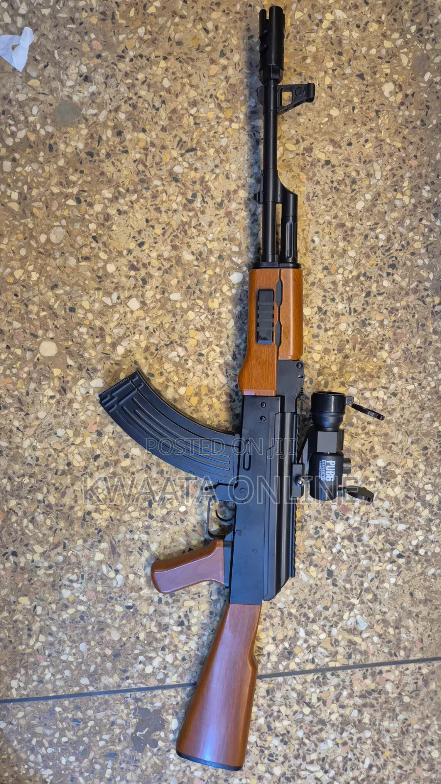 Kids Tactical AK-47 Style Toy Rifle Gun With Scope Attachment