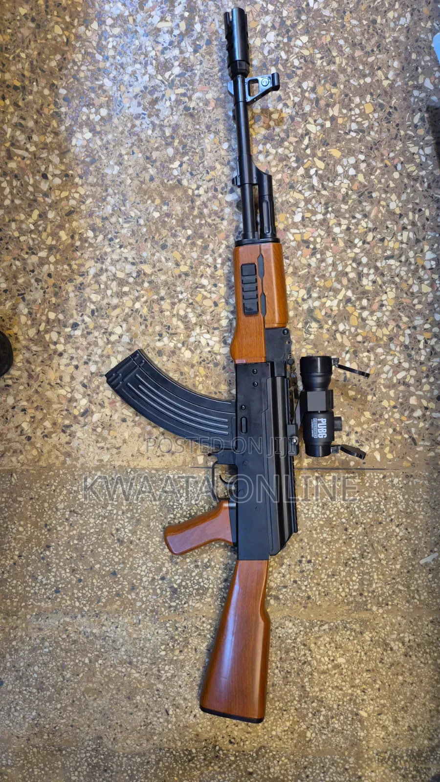 Kids Tactical AK-47 Style Toy Rifle Gun With Scope Attachment