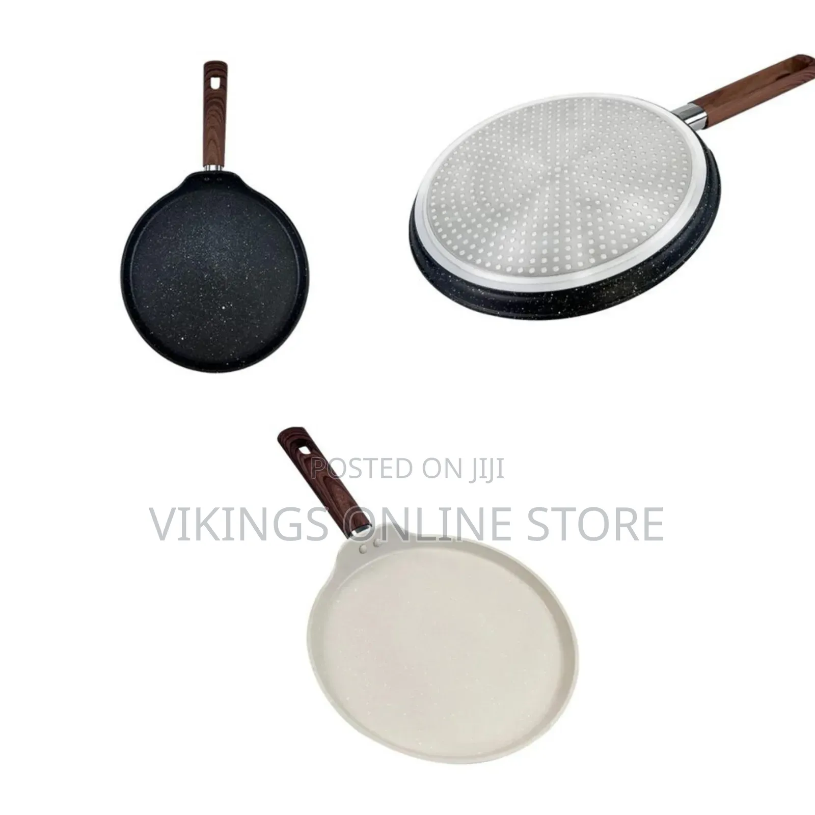 26CM Crepe Maker With Marble Non-Stick Coating Dosa Pan PFOA Free