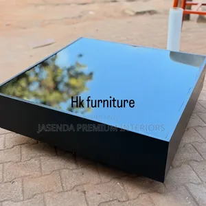 Square Center Table Black Glass | Coffee Table I450k