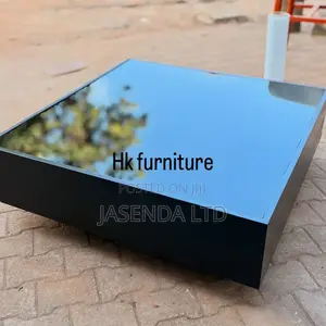 Square Center Table Black Glass | Coffee Table I450k