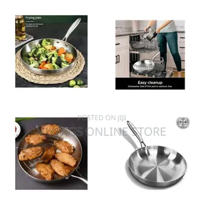 26cm Stainless Steel Uncoated Omelette Frying Pan, Frying Pan Skillet