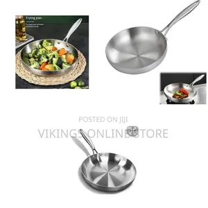 Stainless Steel Uncoated Omelette Frying Pan Skillet