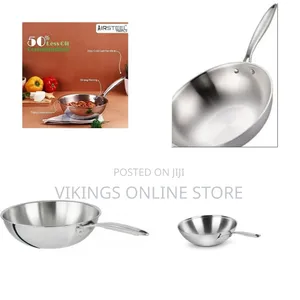 30Cm Stainless Steel Wok Gas Induction Cooker Frying Saucepan