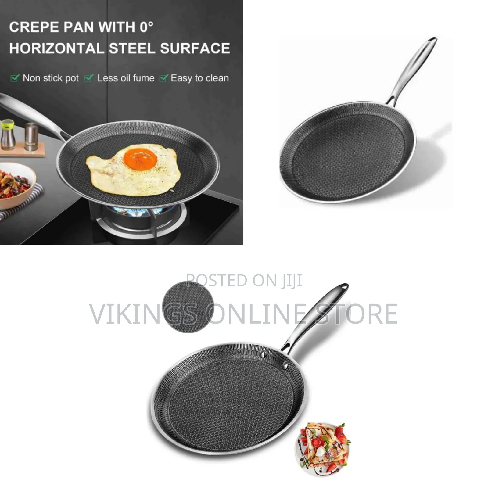 30cm Honeycomb Crepe Pan Nonstick Breakfast Pancake Pan, Multi-Ply