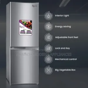 Roch 260L Bottom Freezer Double Door Refrigerator