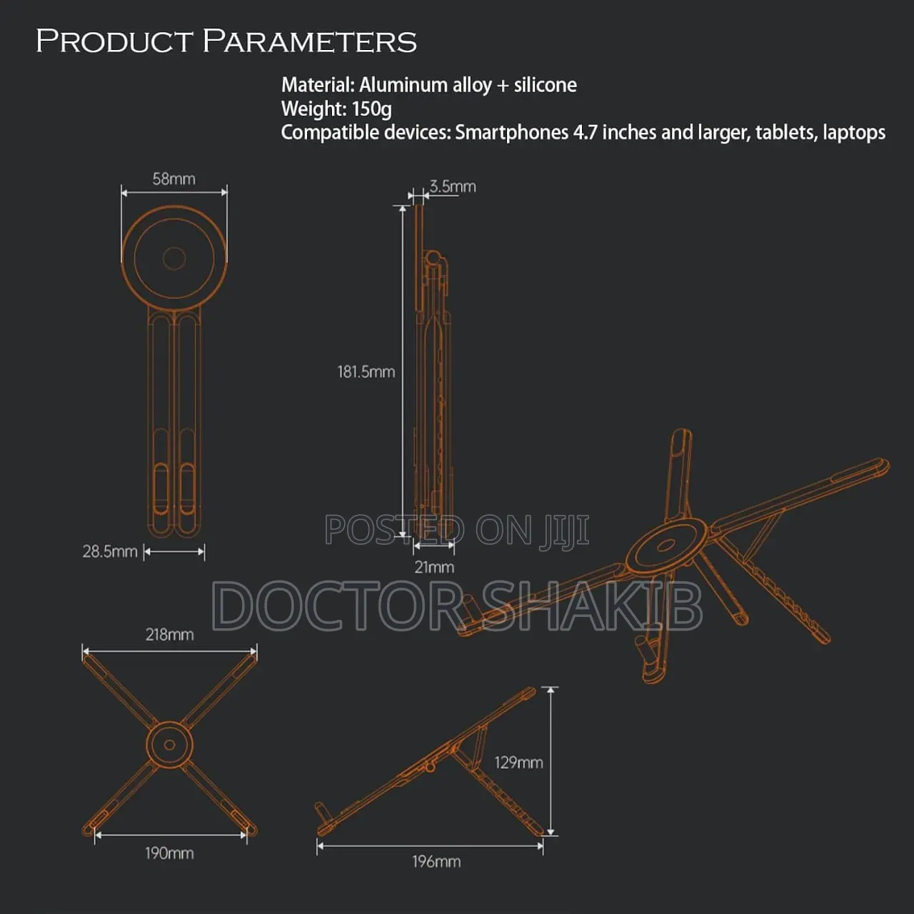 Multi-Device Magnetic Stand