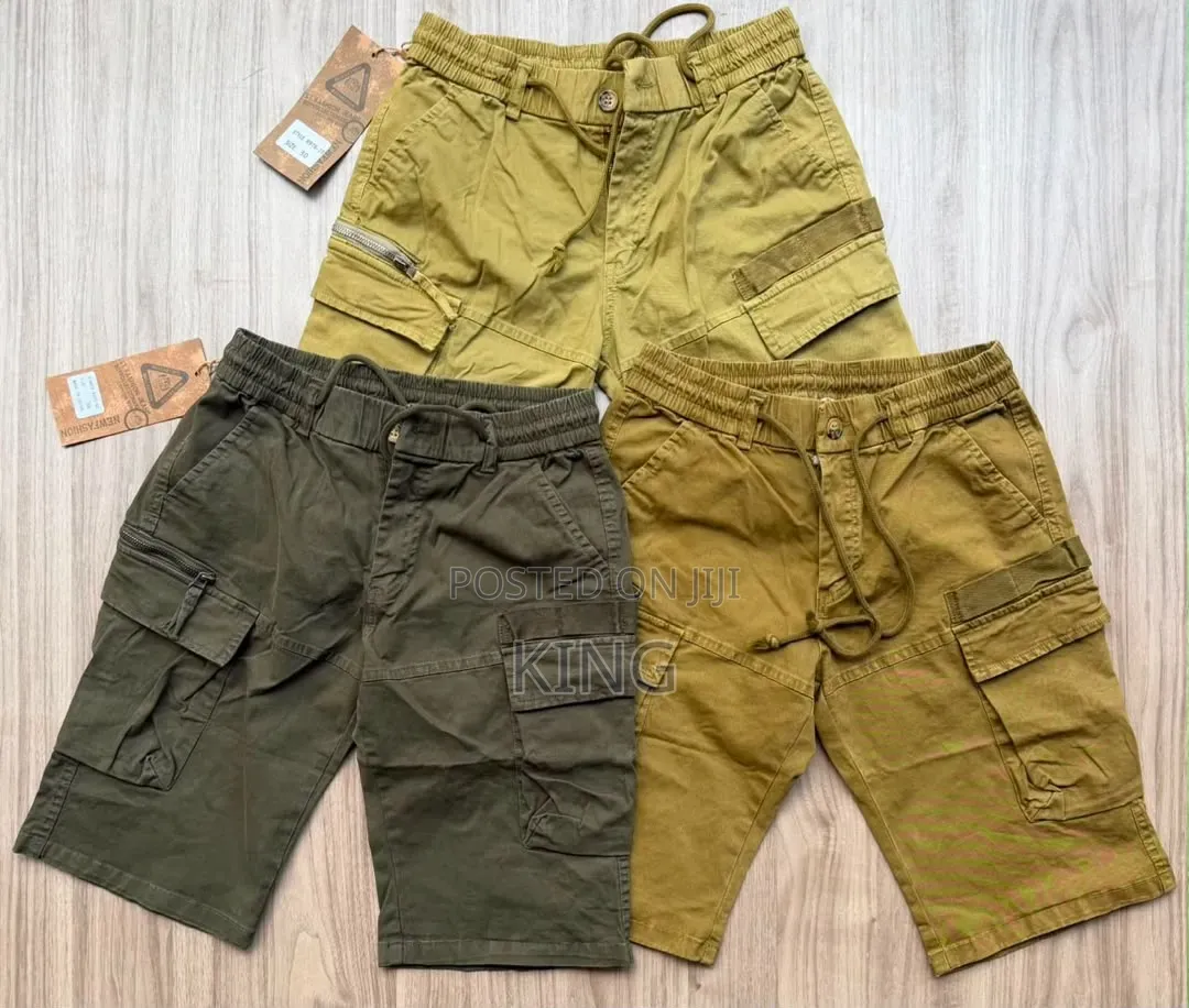 Casual Multi-Pocket Utility Cargo Shorts