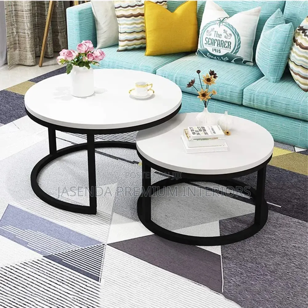 Round Center Table White | Coffee Table Free Delivery 