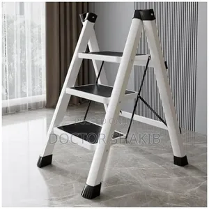 3-Step Lightweight, Portable, and Foldable Household Step Ladder
