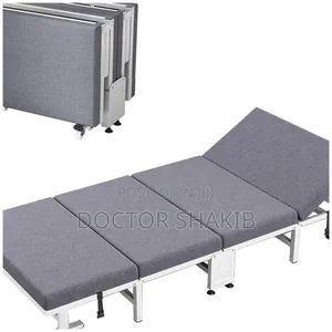 Portable Foldable Bed With 6-Position Backrest