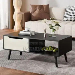 Modern Center Table 100cm Black | Coffee Table Free Delivery 