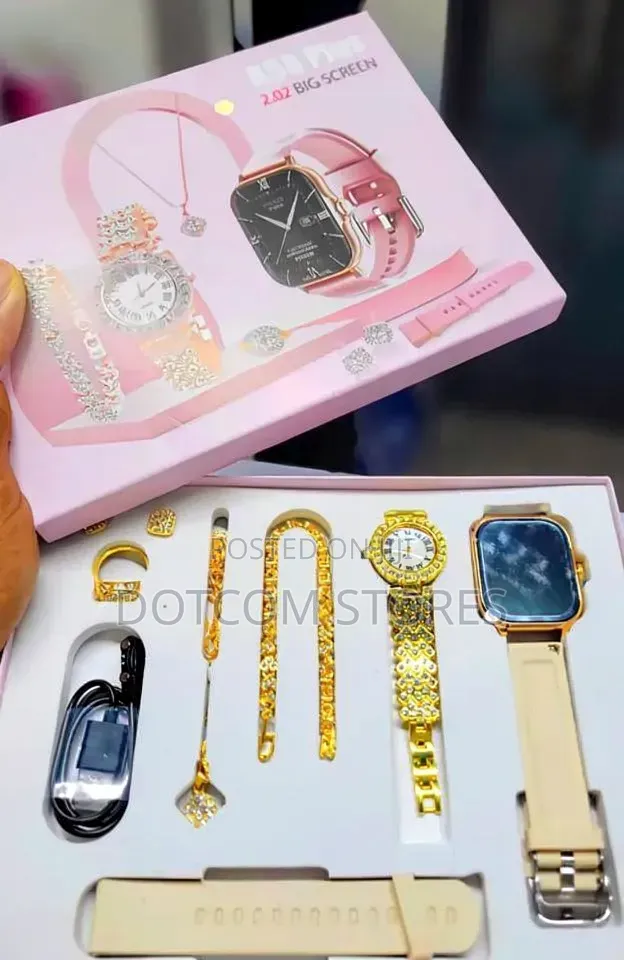 A58 Plus Smart Watch Luxury Gift Set for Women