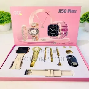 A58 Plus Smart Watch Luxury Gift Set for Women