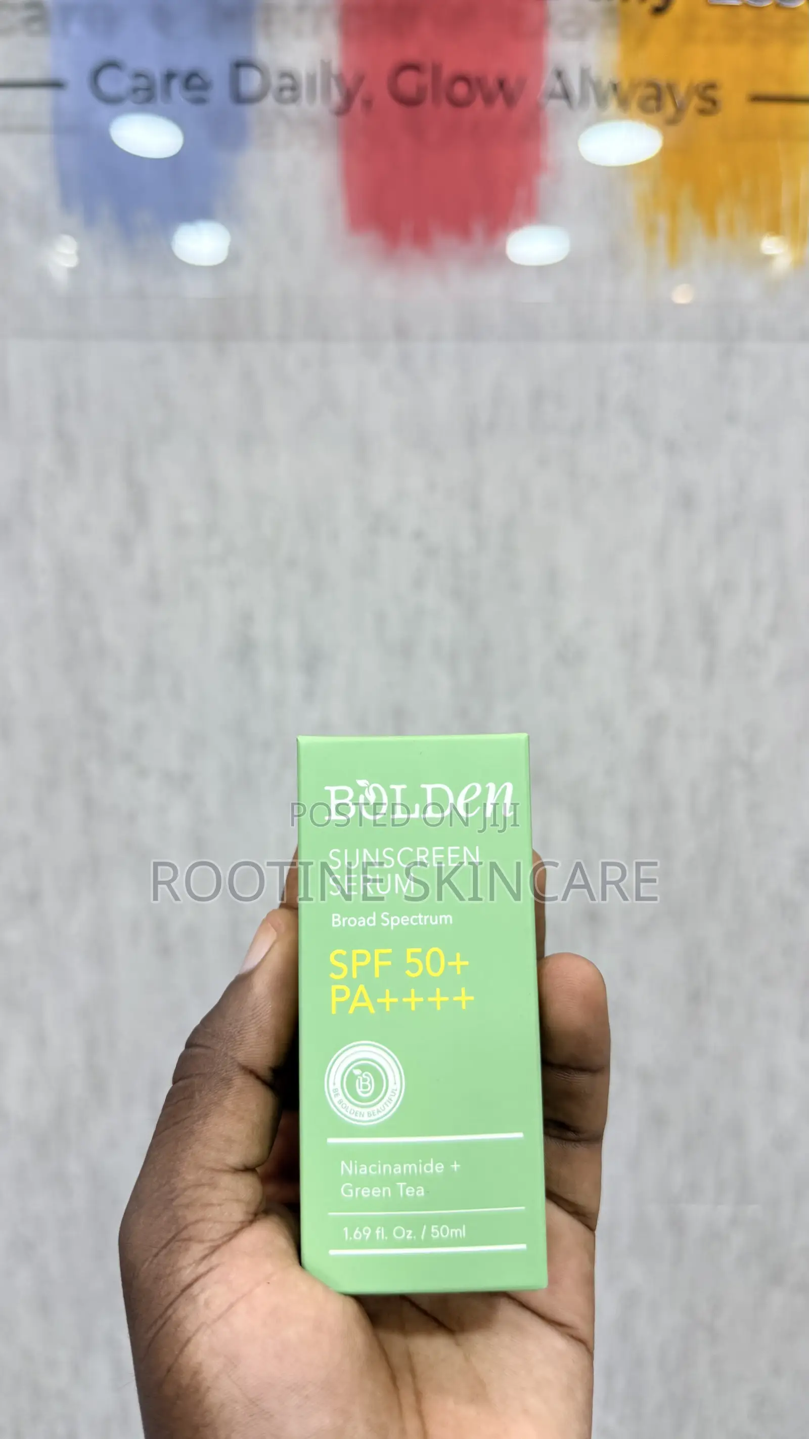 Bolden Sunscreen Serum With Niacinamide + Green Tea SPF 50