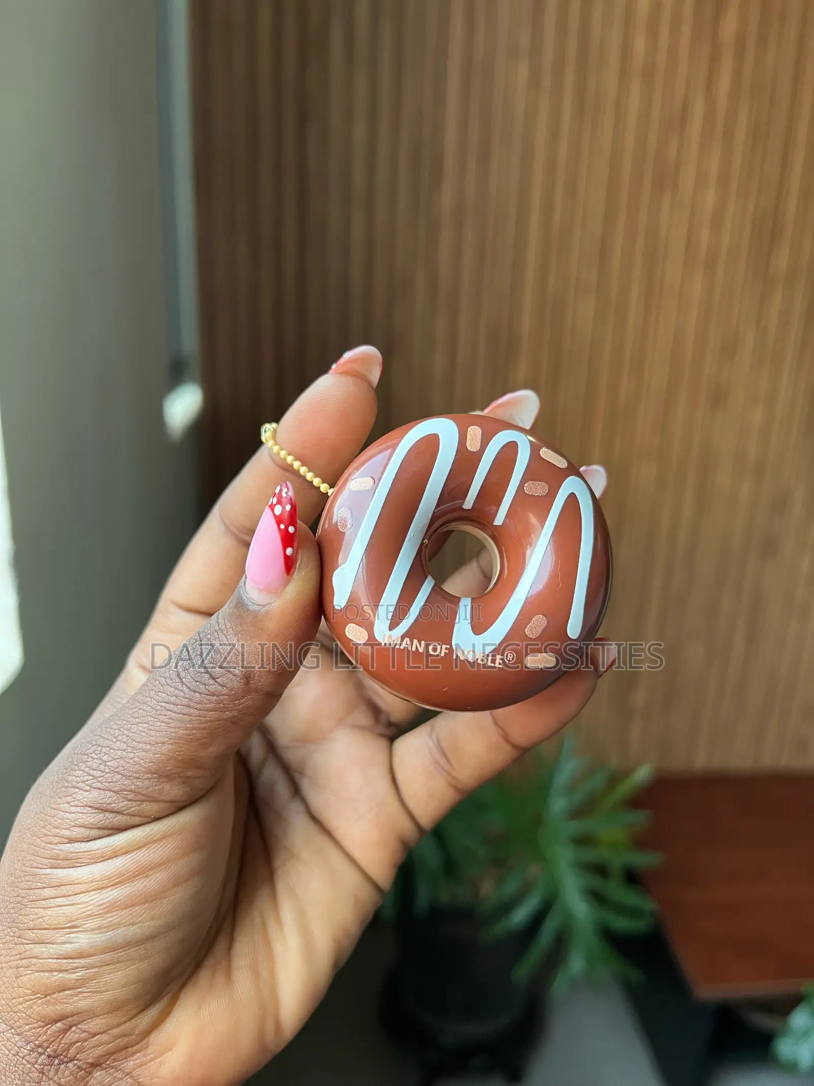 Iman of Noble Donut Shaped Lip Balm for Ladies - Chocolate