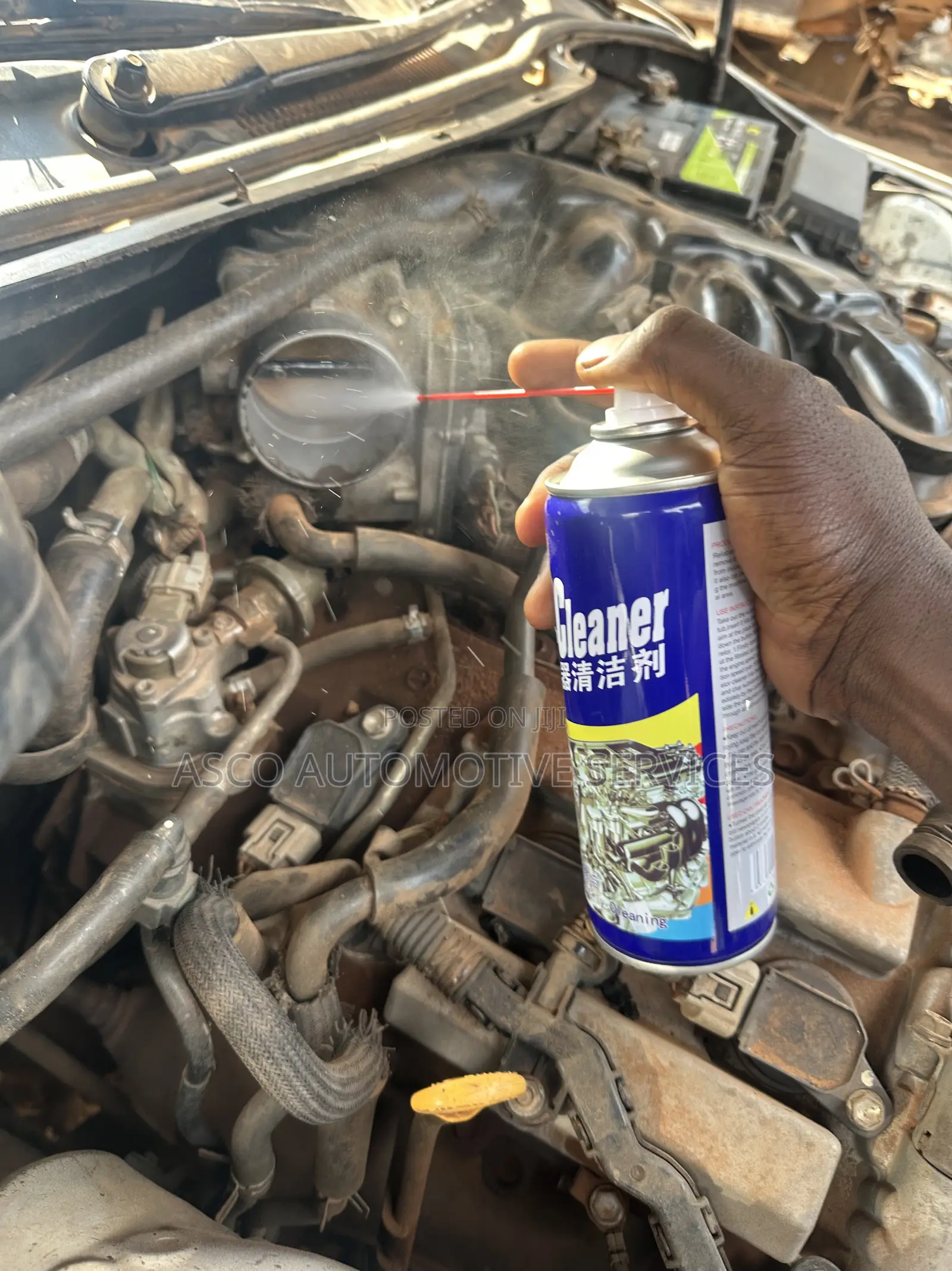 Mass Air Flow Meter, Throttle Body, Carburetor Cleaner