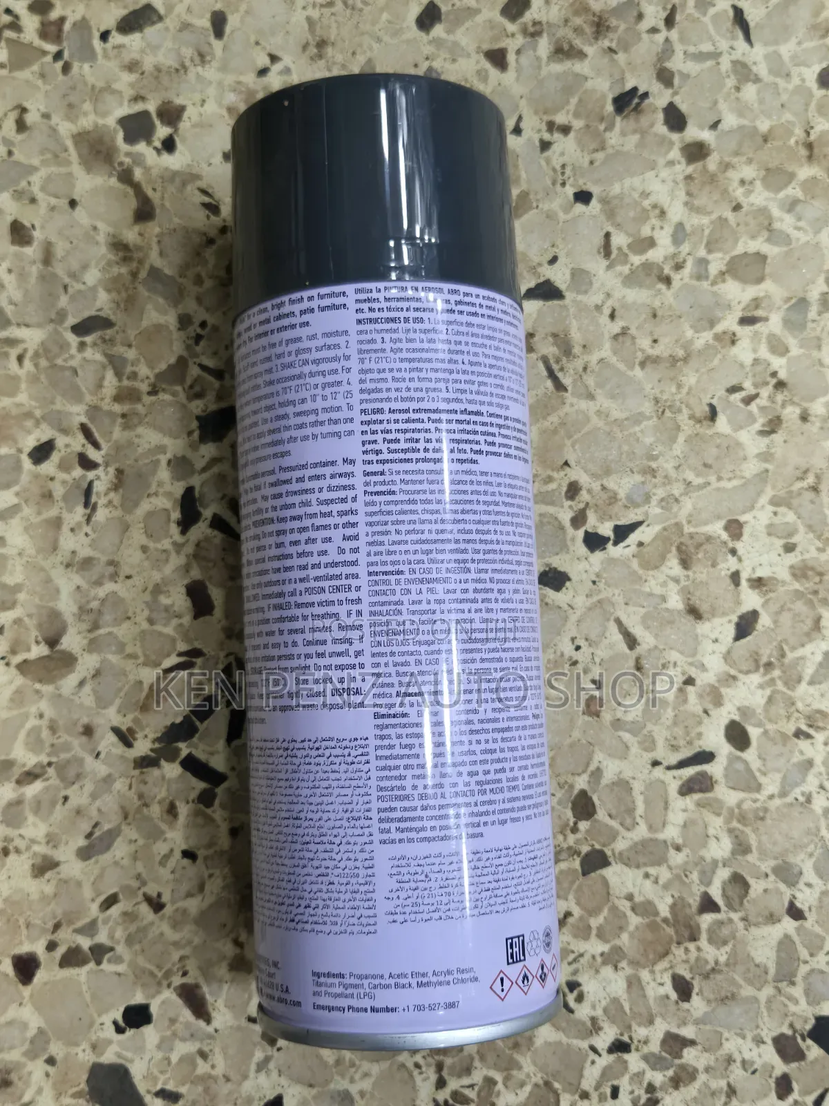Abro Grey Spray Paint
